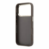 Husa telefon pentru Apple iPhone 18 Pro Max, Guess PU 4G Resin Metal Logo, Maro