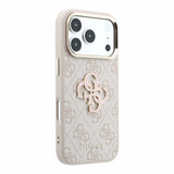 Husa spate Guess pentru Apple iPhone 18 Pro Max, PU 4G Resin Metal Logo, Roz