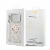Husa spate Guess pentru Apple iPhone 18 Pro Max, PU 4G Resin Metal Logo, Roz