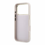 Husa spate Guess pentru Apple iPhone 18 Pro Max / 17 Pro Max, PU 4G Strass Metal Logo, Roz