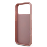 Husa telefon GUESS pentru Apple iPhone 18 Pro Max, PU Fixed Glitter 4G Metal Logo, Roz
