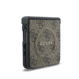 Husa telefon GUESS pentru Samsung Galaxy Z Flip 8, Piele PU, Inchidere magnetica, Maro