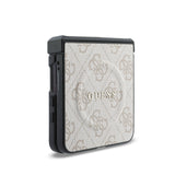 Husa telefon GUESS pentru Samsung Galaxy Z Flip 8, PU Leather 4G Magnetic, Roz