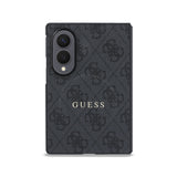 Husa telefon GUESS pentru Samsung Galaxy Z Fold 8, Piele PU 4G Magnetic, Neagra