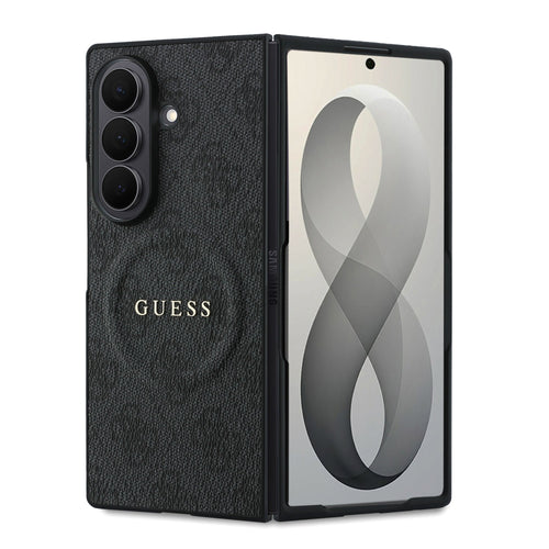 Husa telefon GUESS pentru Samsung Galaxy Z Fold 8 Ultra, PU Leather 4G Magnetic, Neagra