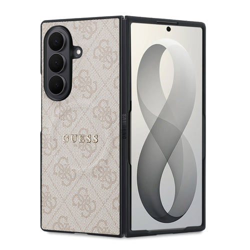 Husa telefon GUESS pentru Samsung Galaxy Z Fold 8 Ultra, Piele PU, Magnetic 4G, Roz