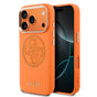 Husa telefon pentru Apple iPhone 17 Pro Max, GUESS PU Perforated 4G Logo MagSafe, Portocalie
