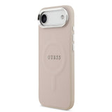 Husa Guess compatibila cu iPhone 17 Air, MagSafe/Magnetic, piele, Roz