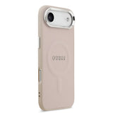Husa Guess compatibila cu iPhone 17 Air, MagSafe/Magnetic, piele, Roz