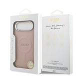 Husa Guess compatibila cu iPhone 17 Air, MagSafe/Magnetic, piele, Roz