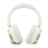 Casti Bluetooth GUESS GUBHV28HGCSME, Rectangle Metal Script Logo, Albe