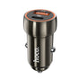 Incarcator auto Hoco Z46A, 12V, 20W, USB-A + USB-C, Gri