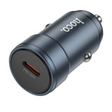 Incarcator auto Hoco Z57 30W USB-C, Gri metalizat