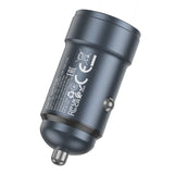 Incarcator auto Hoco Z57 30W USB-C, Gri metalizat