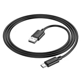 Cablu de date HOCO X88 Gratified USB-A la Type-C, 1m, 3A, Negru