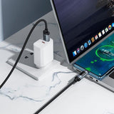 Cablu USB-A la Type-C Hoco U148, 1.2m, 100W, cu display digital, Negru