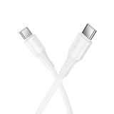Cablu de date HOCO X120 Beneficio Type-C la Type-C, 1m, 60W, Alb