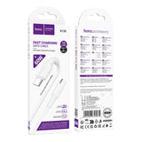 Cablu de date HOCO X120 Beneficio Type-C la Type-C, 1m, 60W, Alb