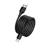 Cablu de date USB-A la Type-C Hoco X120 Beneficio, 1m, 27W, Negru