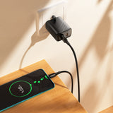 Cablu de date USB-A la Type-C Hoco X120 Beneficio, 1m, 27W, Negru