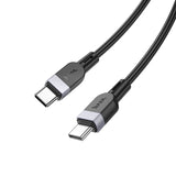 Cablu de date HOCO X109 Type-C la Type-C, 60W, 2m, Negru