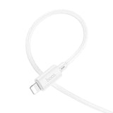 Cablu de date HOCO X88 Gratified USB-A la Lightning, 1 m, 2.4A, Alb