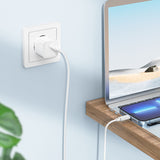 Cablu de date HOCO X88 Gratified USB-A la Lightning, 1 m, 2.4A, Alb