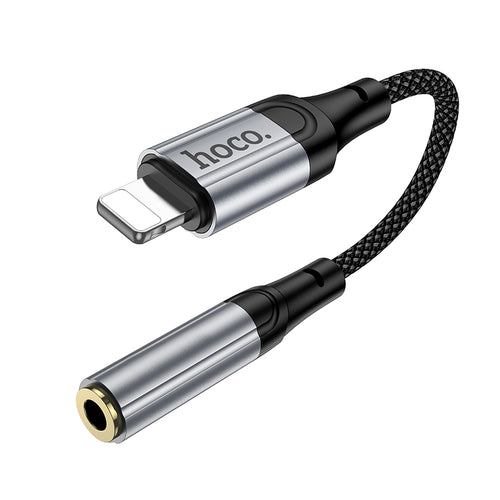 Adaptor Lightning la AUX 3.5mm Hoco LS36A, Gri