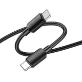 Cablu de date HOCO X96 Hyper Type-C la Type-C, 1 m, 60W, Negru