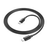 Cablu de date HOCO X96 Hyper Type-C la Type-C, 1 m, 60W, Negru