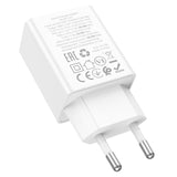 Incarcator Hoco N71 Nuevo GaN 30W, USB-A + USB-C, Alb