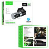 Camera auto DVR HOCO DV13, fara ecran, 720p, Neagra