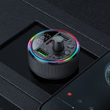 Transmițător FM auto HOCO E82 Guerrero cu încărcare rapidă 30W, PD, QC, 2x USB-A, USB-C, Micro SD, AUX, Negru