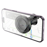 Suport magnetic cu inel pentru telefon Hoco H56, Negru