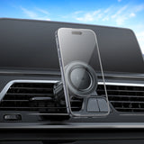Suport magnetic cu inel pentru telefon Hoco H56, Negru