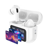 Căști TWS Bluetooth HOCO EW72 Lite cu display LED, Albe