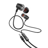 Casti Hoco M107 Discoverer universale, Jack 3.5mm, Negre