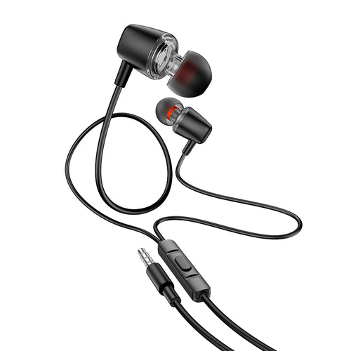 Casti Hoco M107 Discoverer universale, Jack 3.5mm, Negre