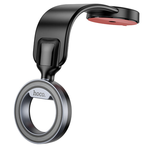 Suport magnetic cu inel Hoco H71, Negru/Gri metalizat