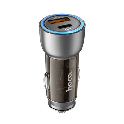 Incarcator auto Hoco NZ8 Sprinter 12V 43W, USB-A + USB-C, Maro