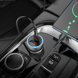 Incarcator auto Hoco NZ8 Sprinter 12V 43W, USB-A + USB-C, Maro