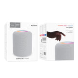 Boxa Hoco HC30 Oceano cu touch si LED, Gri