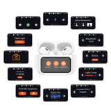 Căști TWS Bluetooth HOCO EW72 cu ANC și Display LED, Albe