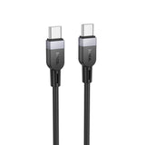 Cablu de date HOCO X109 Type-C la Type-C, 3m, 60W, Negru