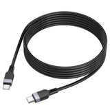 Cablu de date HOCO X109 Type-C la Type-C, 3m, 60W, Negru