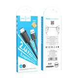 Cablu de date HOCO X88 USB-A la Micro USB, 1 m, 2.4A, Negru