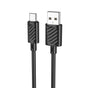 Cablu de date USB-A la Type-C Hoco X88, 2m, 3A, Negru