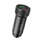 Incarcator auto Hoco Z49B 38W, USB-A + USB-C, Negru