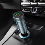 Incarcator auto Hoco Z49B 38W, USB-A + USB-C, Negru
