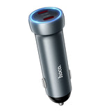 Incarcator auto Hoco Z54B 60W 2x USB-C, Gri